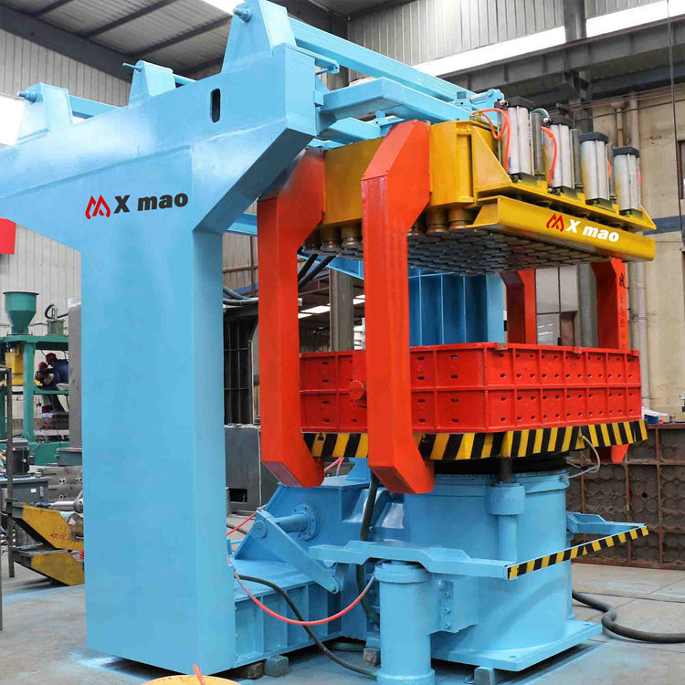 Multi-contact wet sand molding machine