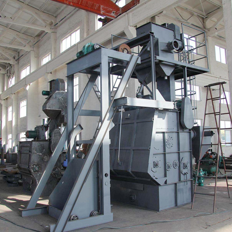 Metal crawler shot blasting machine Steel crawler shot blasting machine Automatic loading and unloading Long wear-resistant life