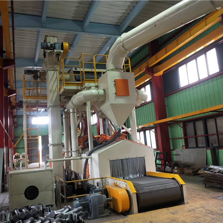 Automated Wire Belt Shot Blasting System